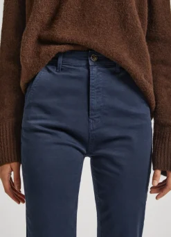 Women Pepe Jeans Regular Fit Chino Trousers