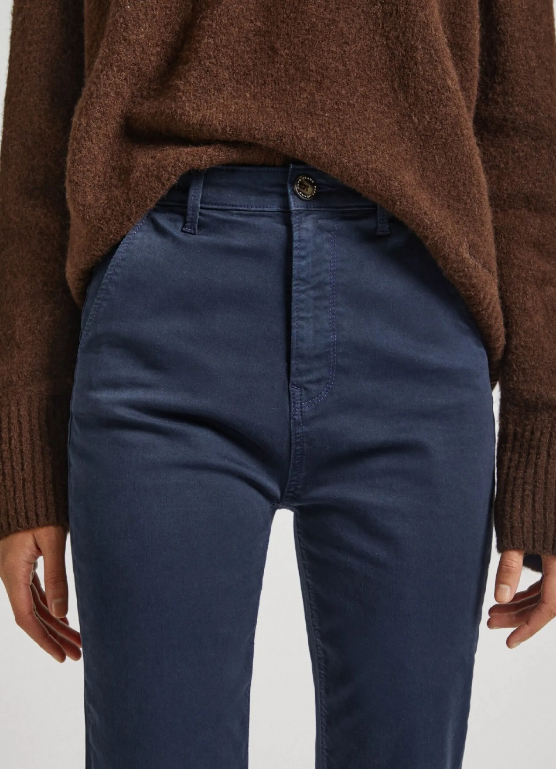 Women Pepe Jeans Regular Fit Chino Trousers
