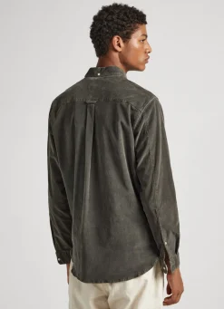 Men Pepe Jeans Regular Fit Corduroy Shirt