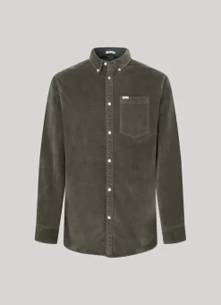 Men Pepe Jeans Regular Fit Corduroy Shirt