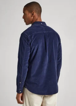 Men Pepe Jeans Regular Fit Corduroy Shirt