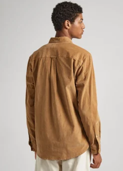 Men Pepe Jeans Regular Fit Corduroy Shirt