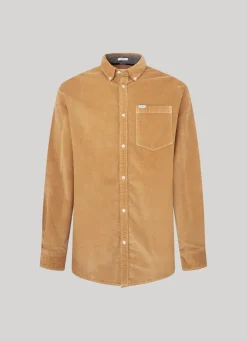 Men Pepe Jeans Regular Fit Corduroy Shirt