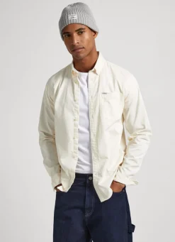 Men Pepe Jeans Regular Fit Cotton Twill Shirt