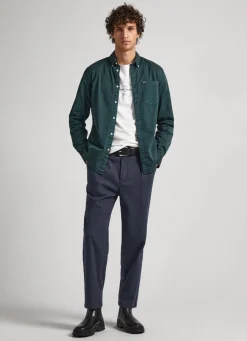 Men Pepe Jeans Regular Fit Cotton Twill Shirt