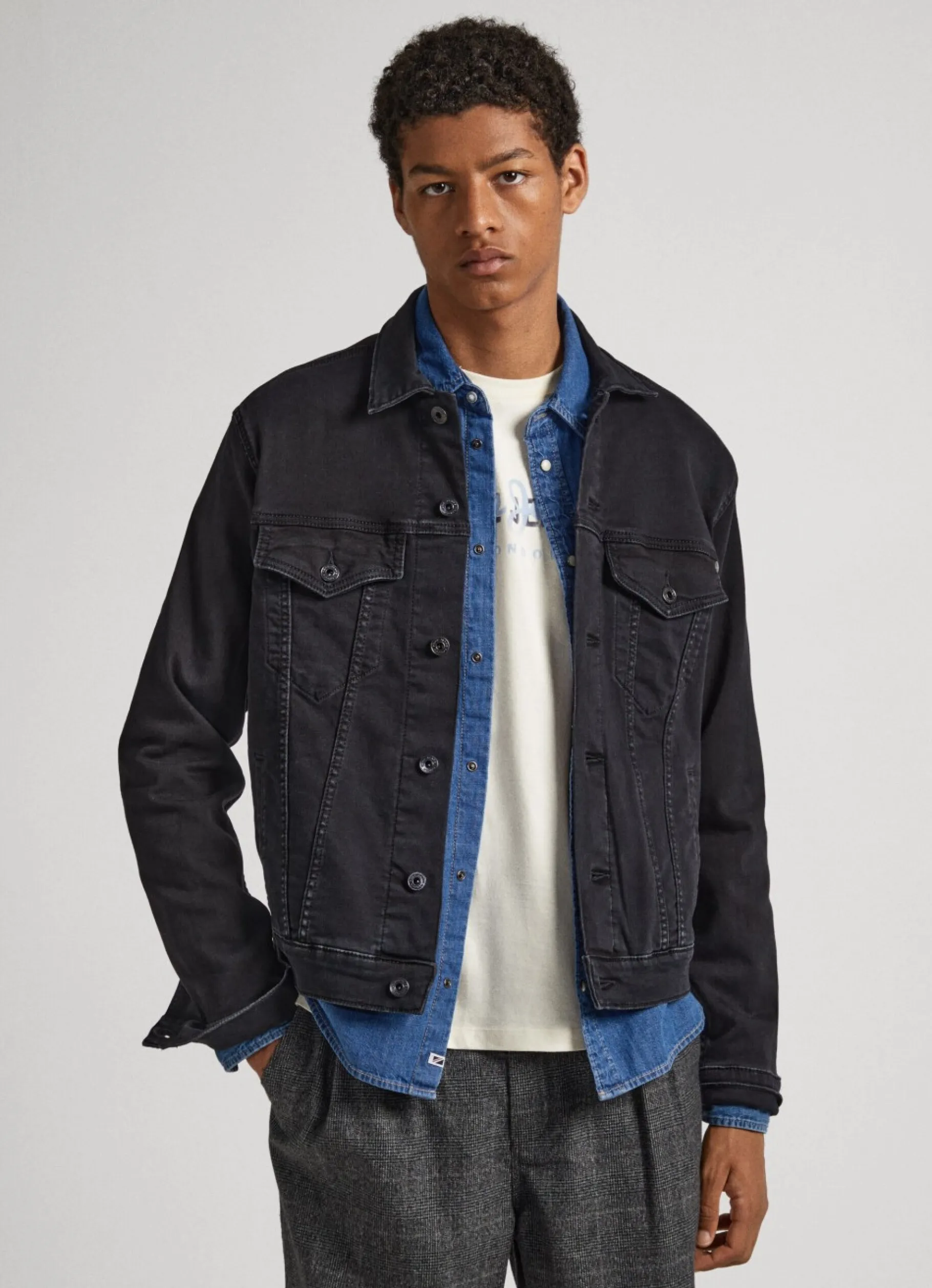 Men Pepe Jeans Regular Fit Gymdigo Jacket