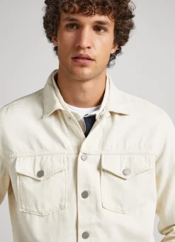 Men Pepe Jeans Regular Fit Overshirt