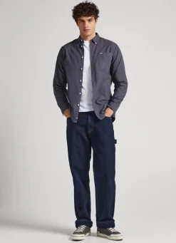 Men Pepe Jeans Regular Fit Oxford Shirt