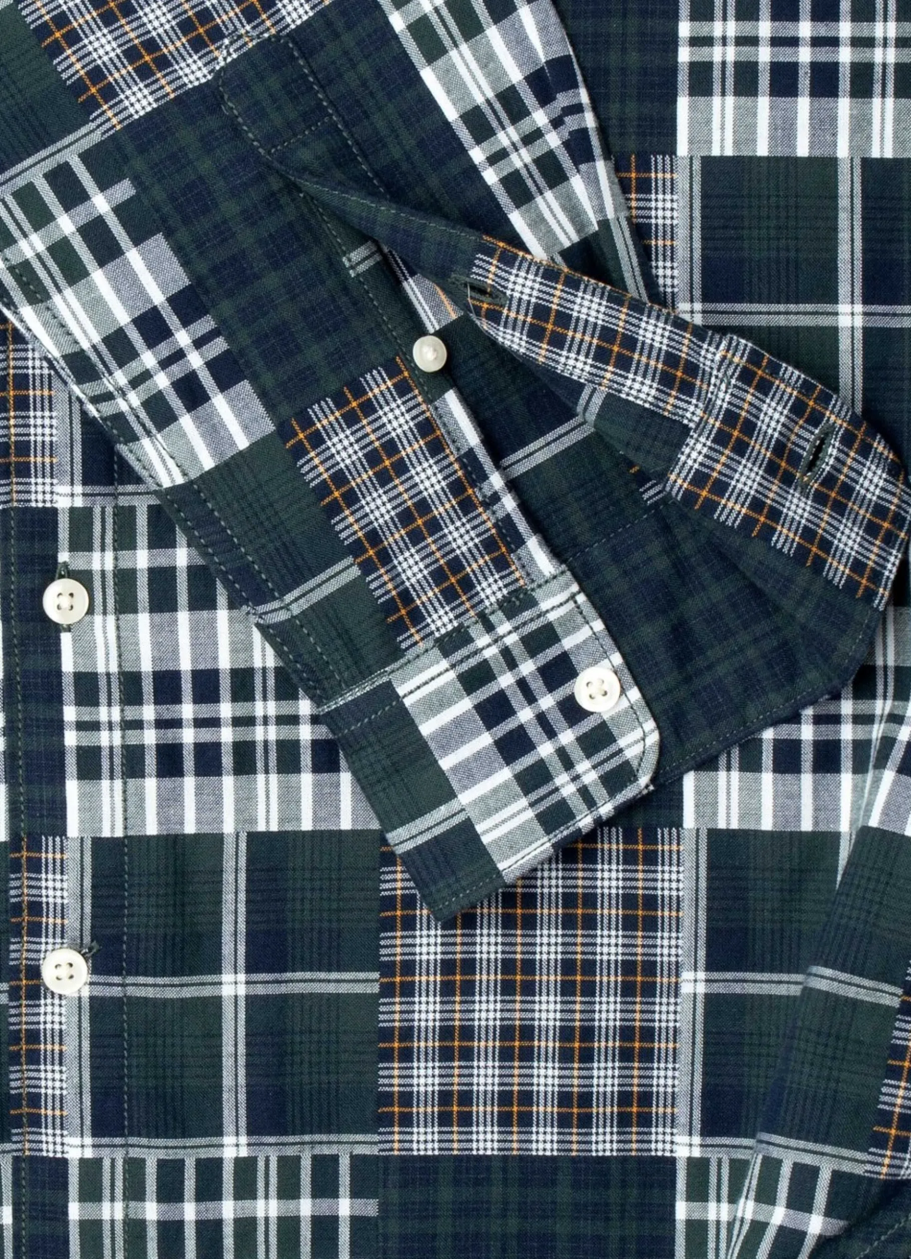 Men Pepe Jeans Regular Fit Patchwork Shirt