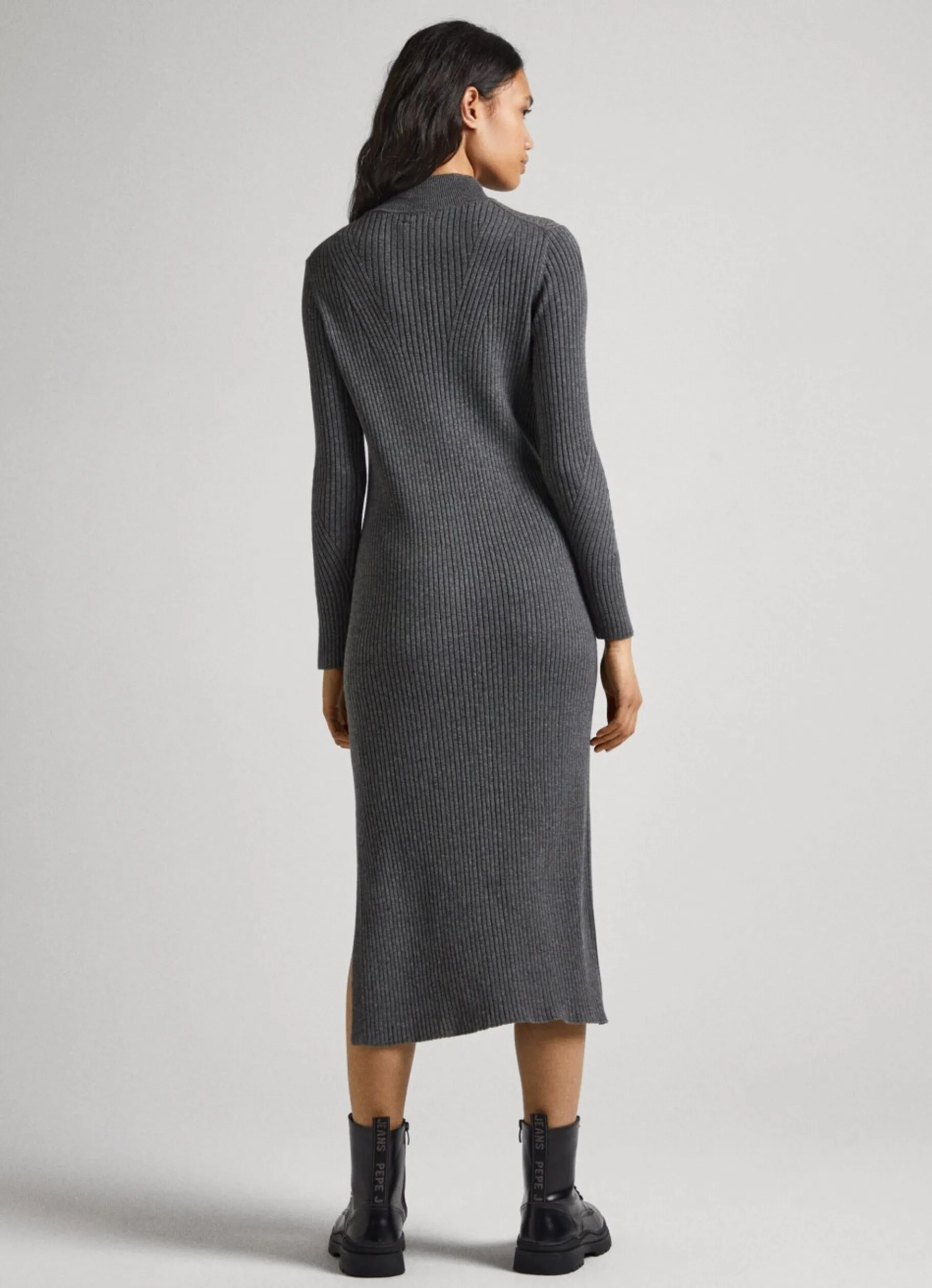 Women Pepe Jeans Regular Fit Ribbed Dress
