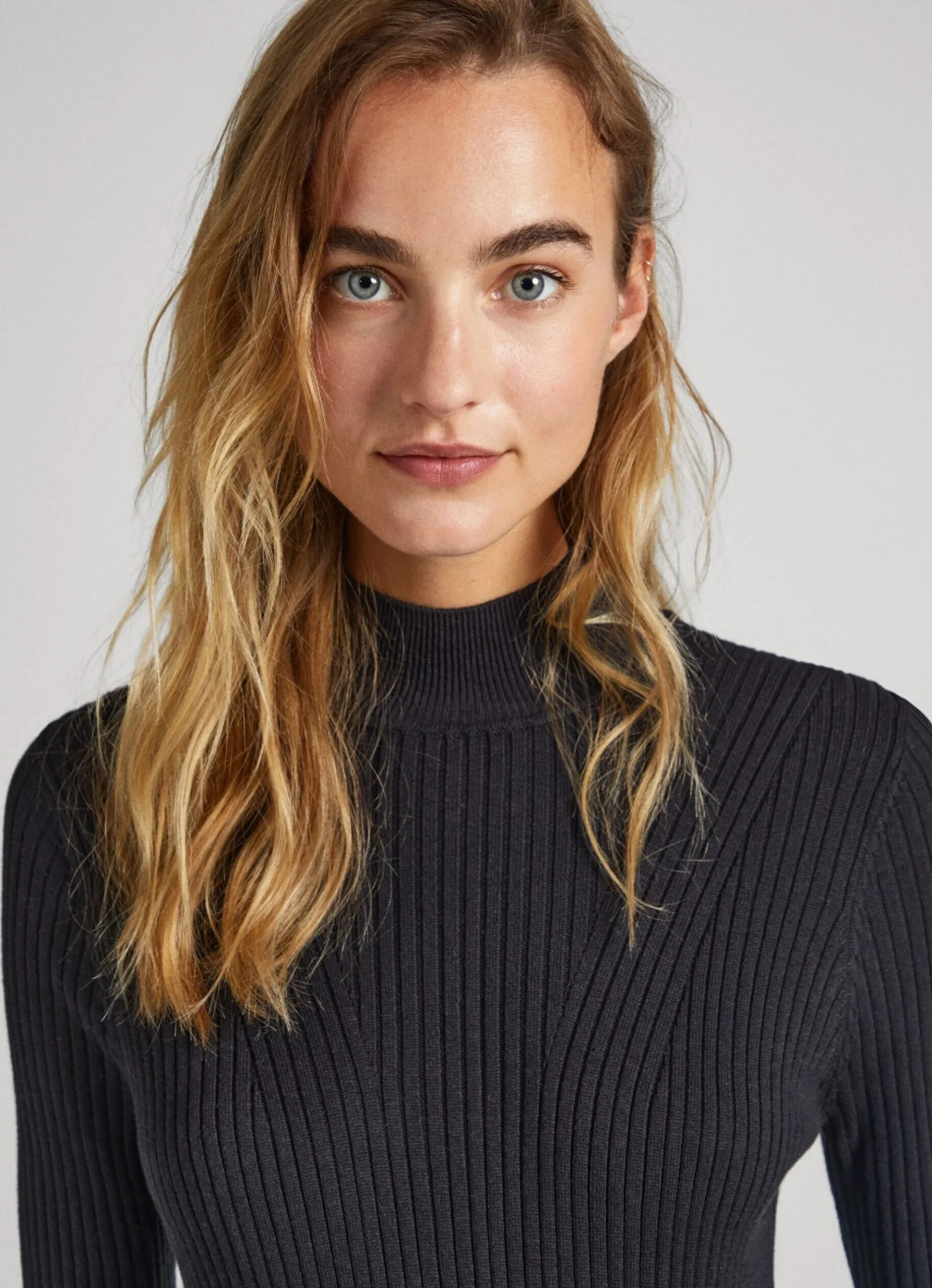 Women Pepe Jeans Regular Fit Ribbed Dress