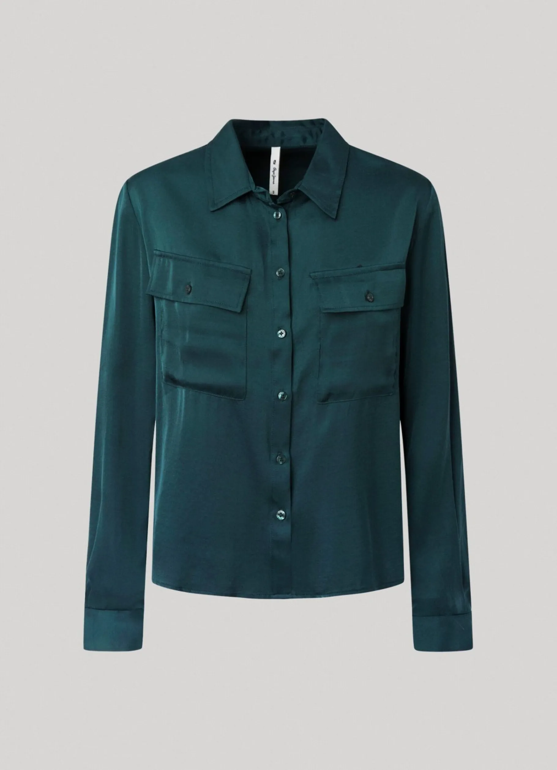 Women Pepe Jeans Regular Fit Satin Shirt