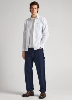 Men Pepe Jeans Regular Fit Striped Shirt