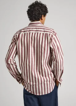 Men Pepe Jeans Regular Fit Striped Shirt
