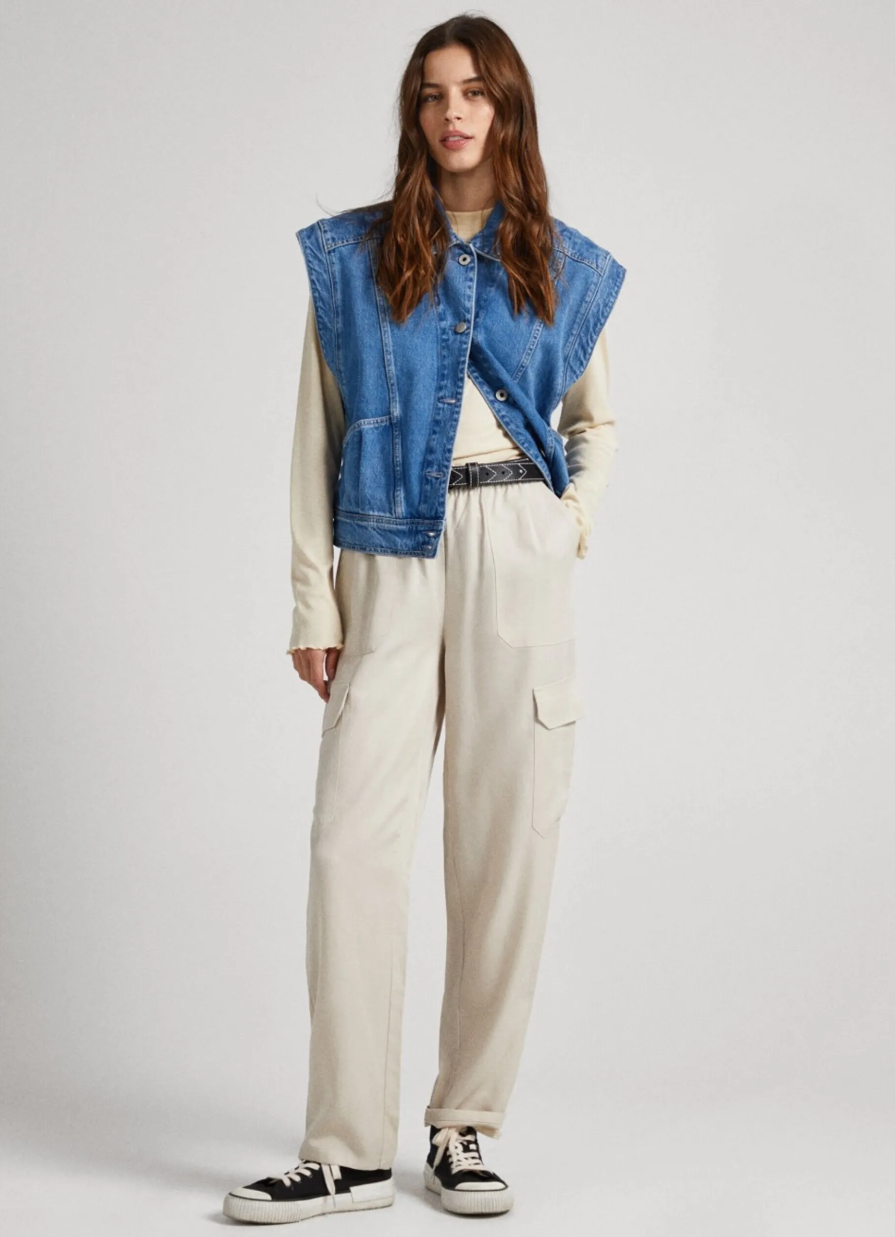 Women Pepe Jeans Relaxed Fit Cargo Pants