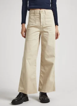 Women Pepe Jeans Relaxed Fit Cropped Trousers