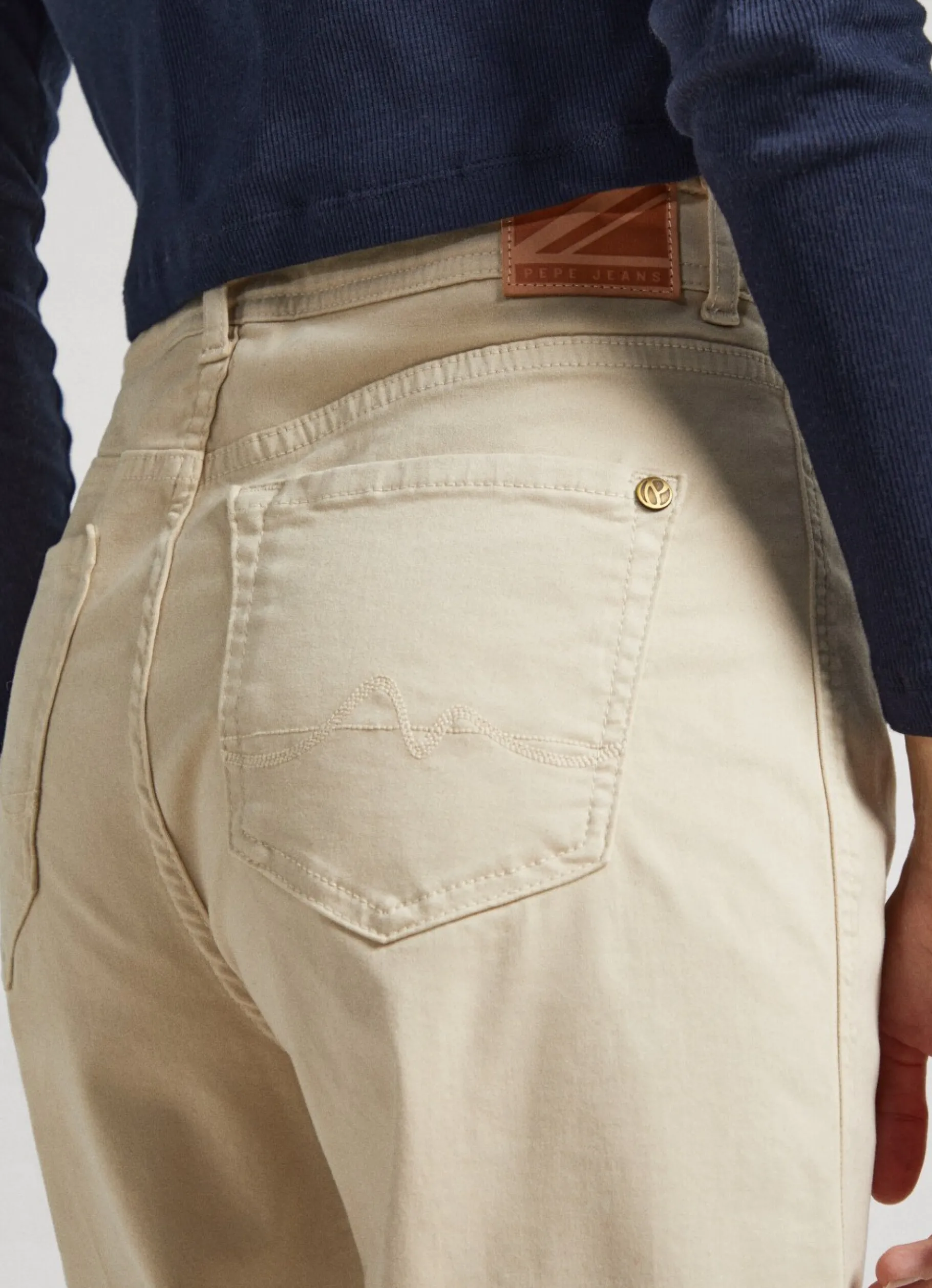 Women Pepe Jeans Relaxed Fit Cropped Trousers