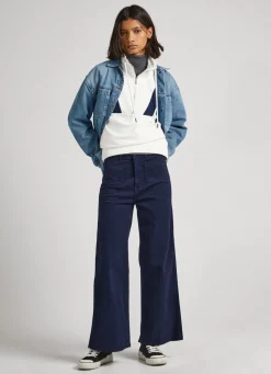 Women Pepe Jeans Relaxed Fit Cropped Trousers