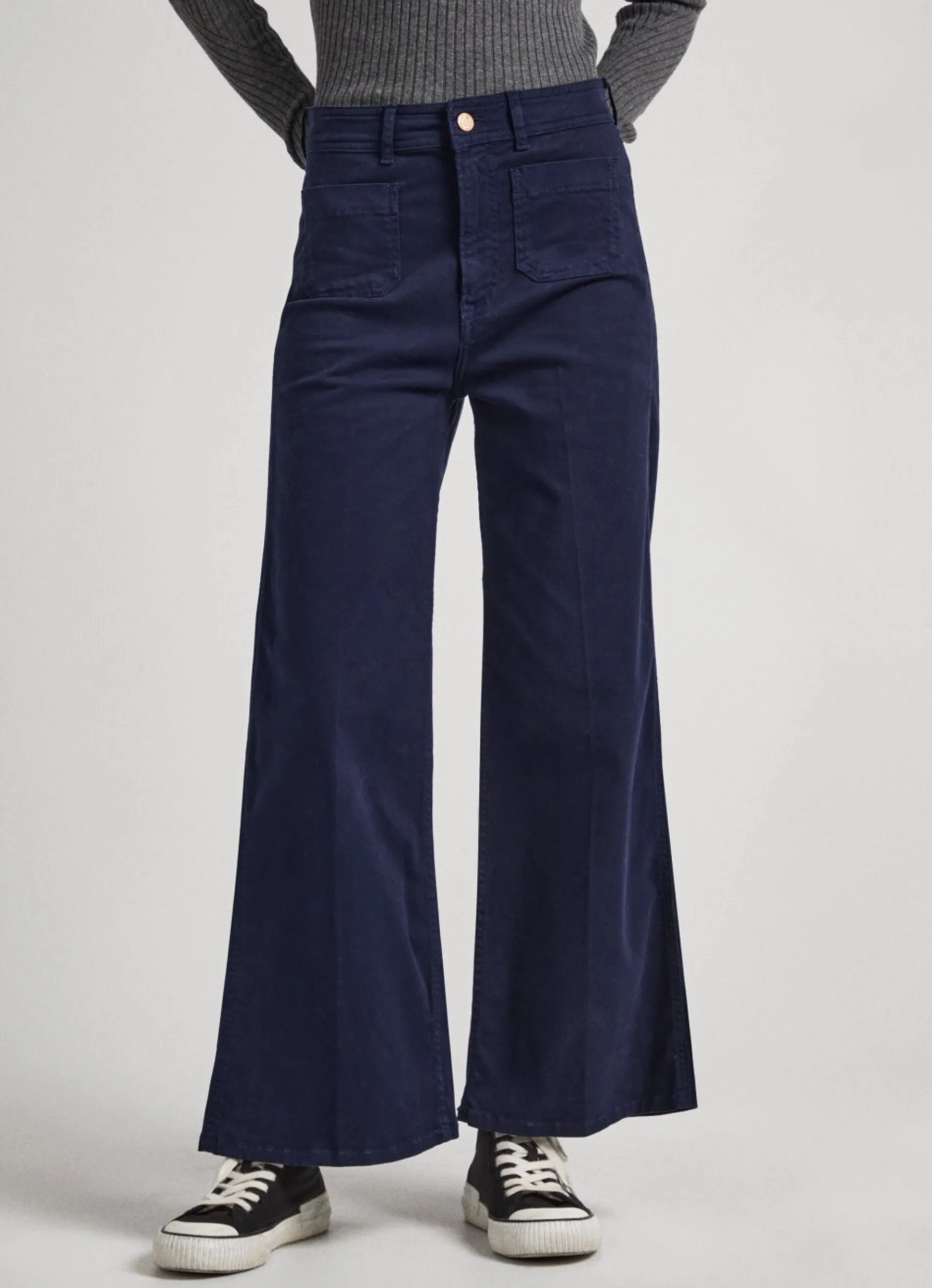 Women Pepe Jeans Relaxed Fit Cropped Trousers