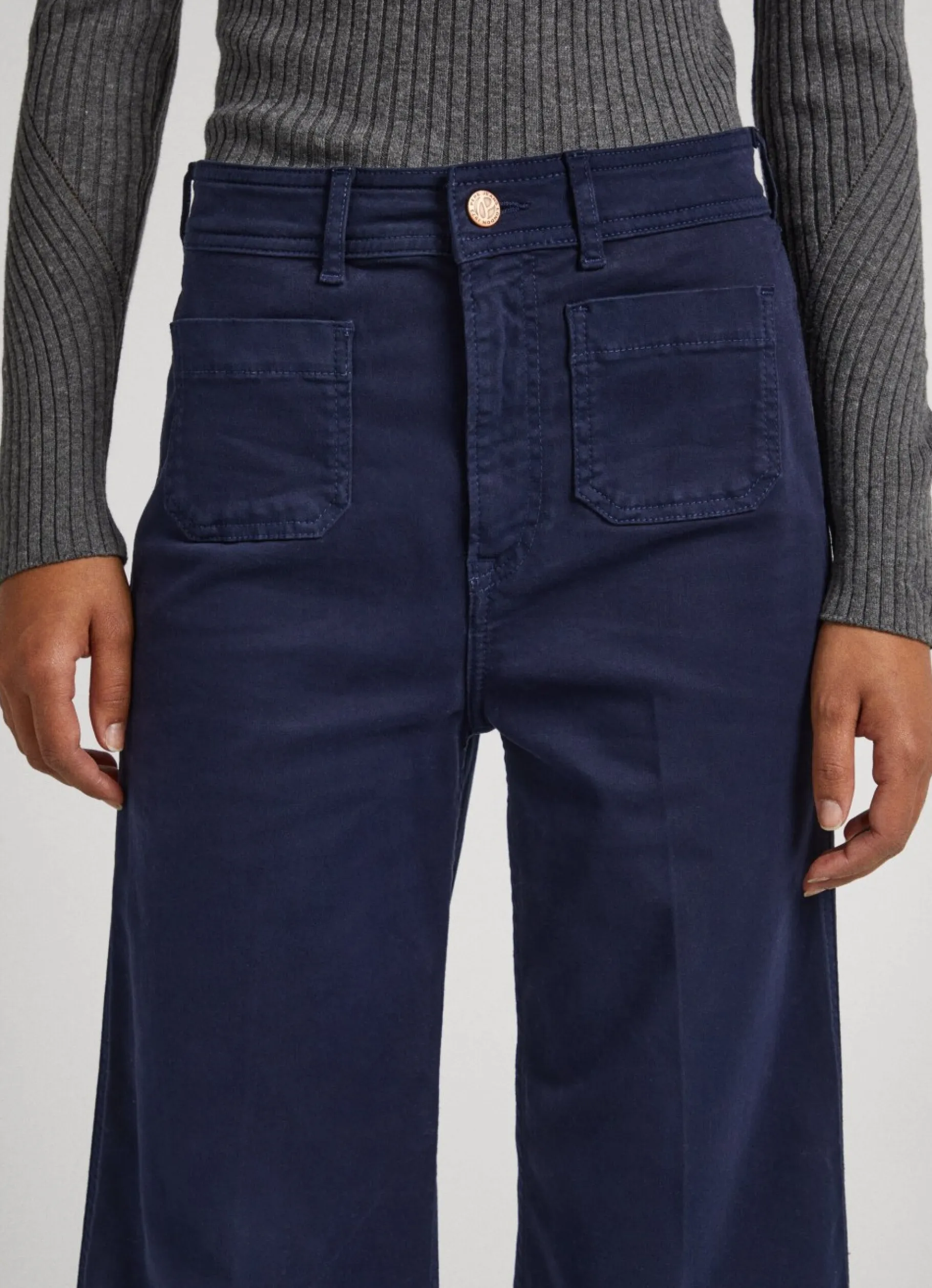 Women Pepe Jeans Relaxed Fit Cropped Trousers