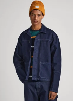 Men Pepe Jeans Relaxed Fit Jacket