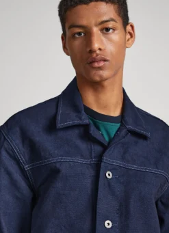 Men Pepe Jeans Relaxed Fit Jacket