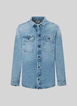 Men Pepe Jeans Relaxed Fit Overshirt