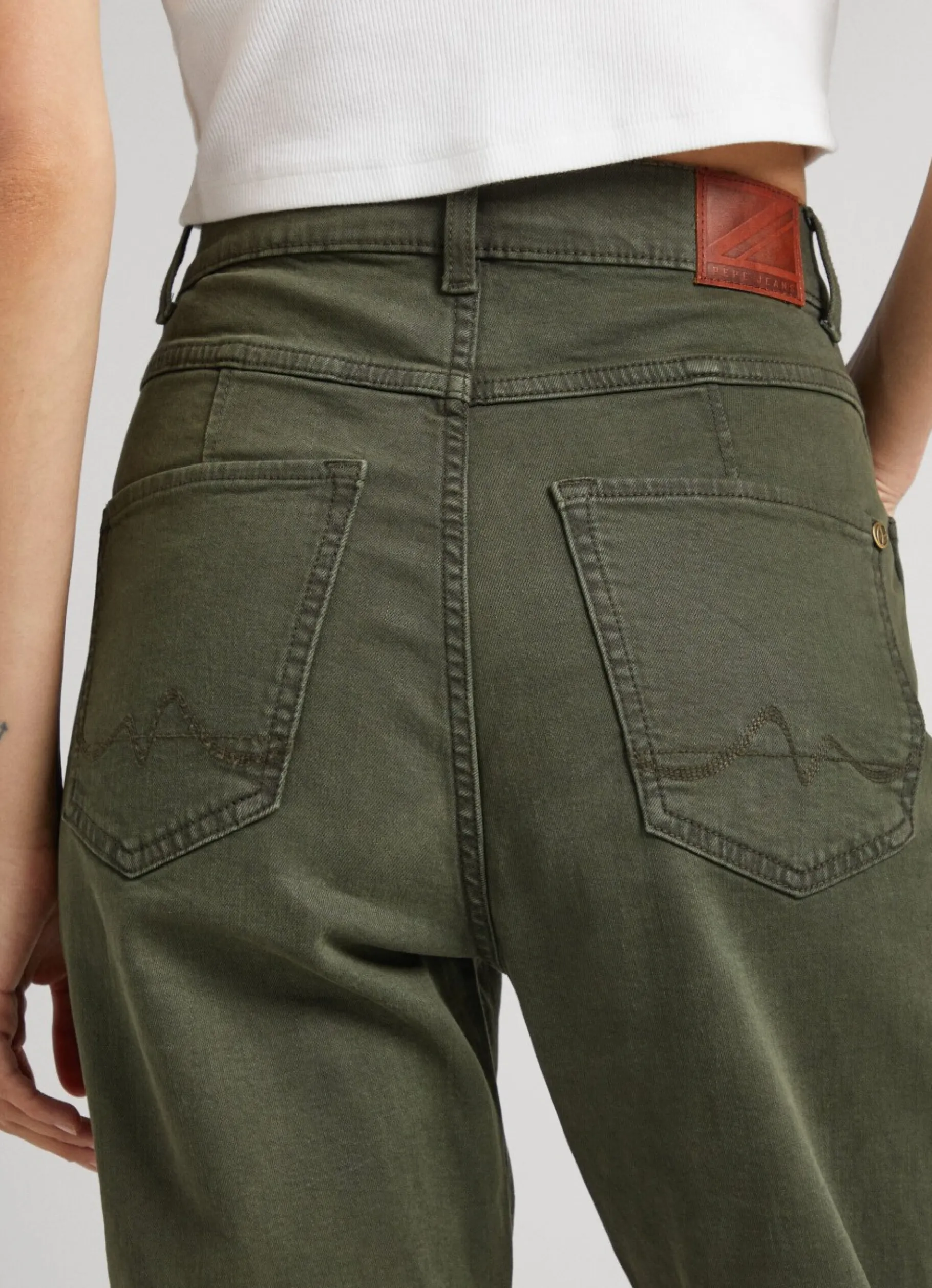 Women Pepe Jeans Relaxed Fit 5-Pocket Trousers