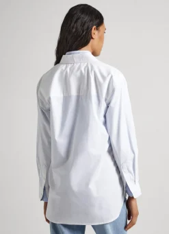 Women Pepe Jeans Relaxed Fit Poplin Shirt