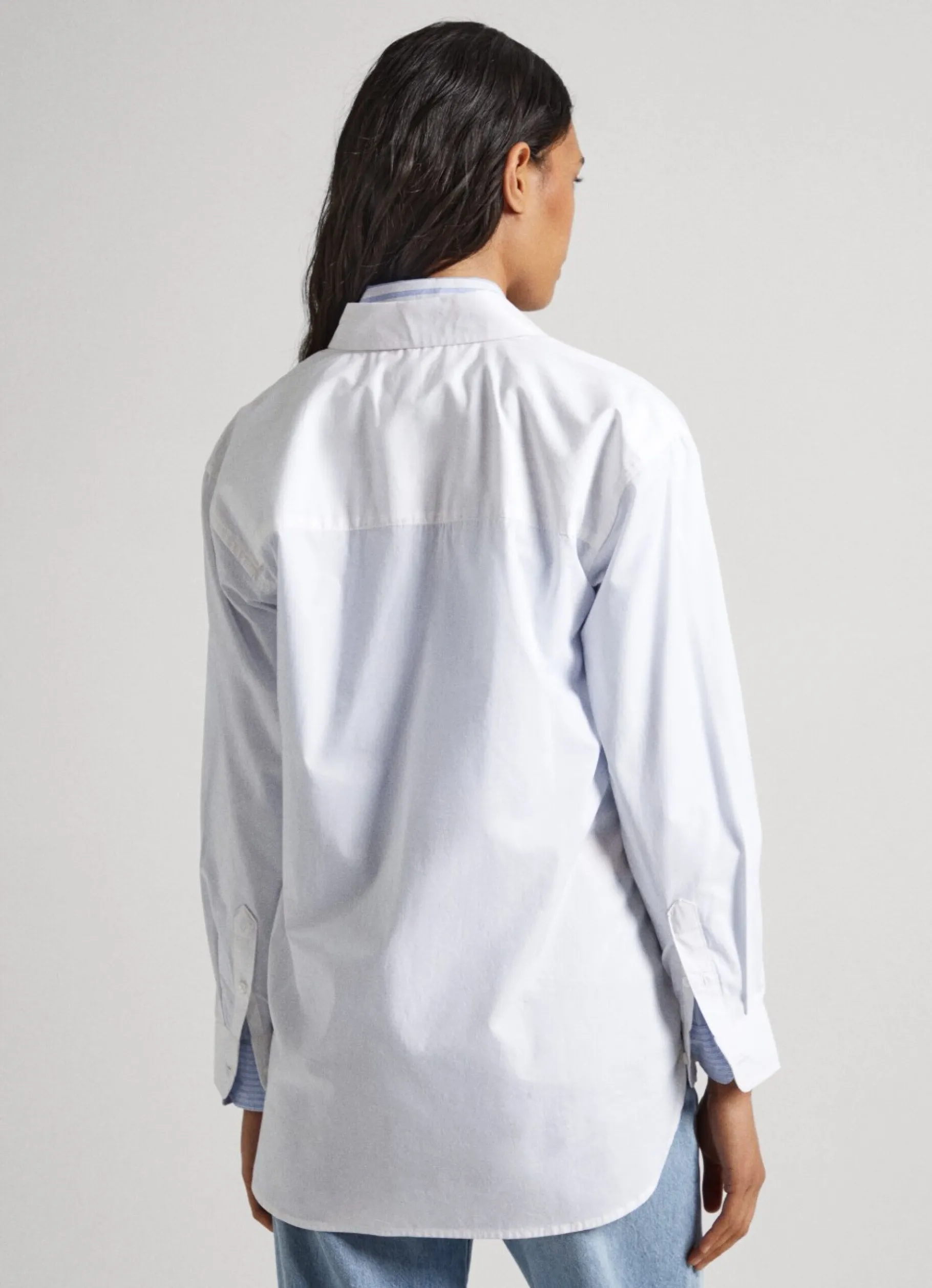 Women Pepe Jeans Relaxed Fit Poplin Shirt