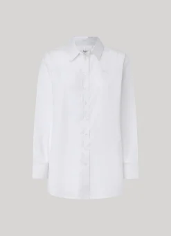 Women Pepe Jeans Relaxed Fit Poplin Shirt