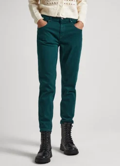 Women Pepe Jeans Relaxed 5-Pocket Denim Trousers