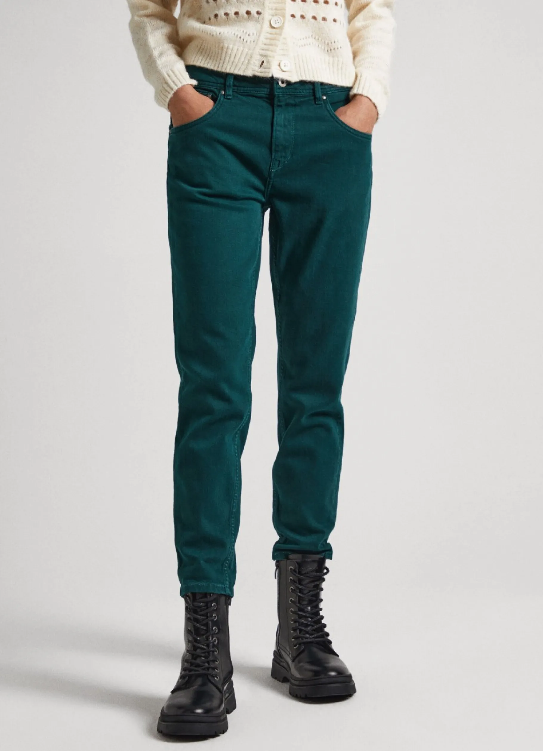 Women Pepe Jeans Relaxed 5-Pocket Denim Trousers
