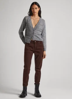 Women Pepe Jeans Relaxed 5-Pocket Denim Trousers