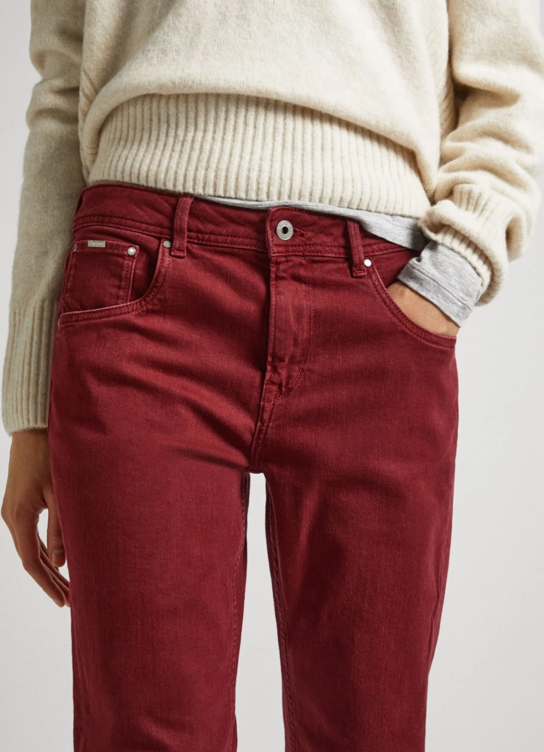 Women Pepe Jeans Relaxed 5-Pocket Denim Trousers