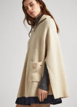 Women Pepe Jeans Ribbed Cape Cardigan