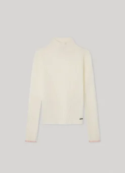 Girl Pepe Jeans Ribbed High Neck Sweater