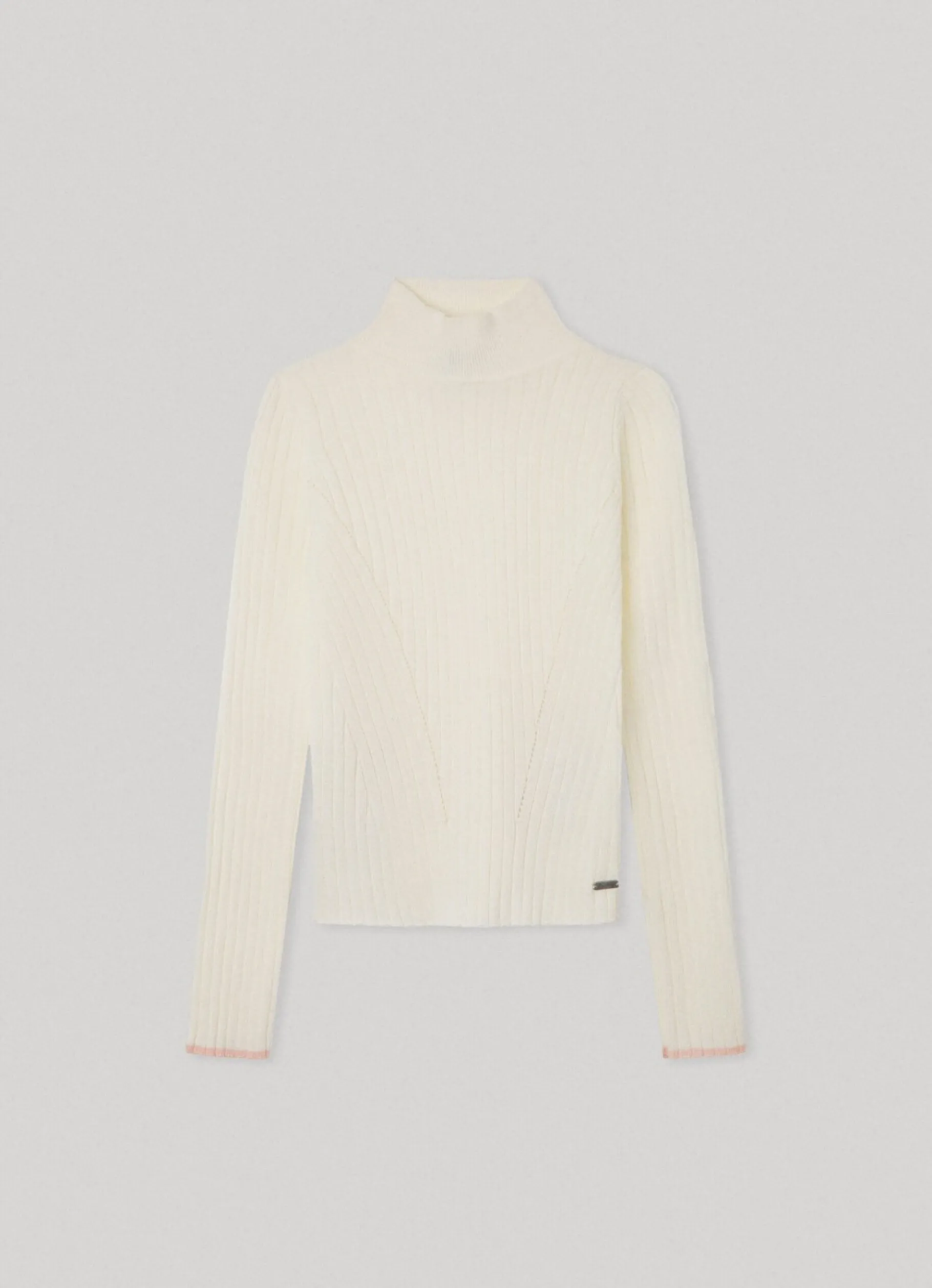 Girl Pepe Jeans Ribbed High Neck Sweater