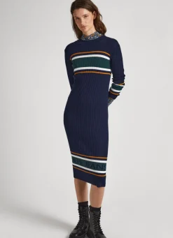 Women Pepe Jeans Ribbed Knit Dress