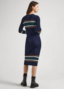 Women Pepe Jeans Ribbed Knit Dress