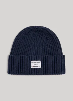 Men Pepe Jeans Ribbed Knit Hat