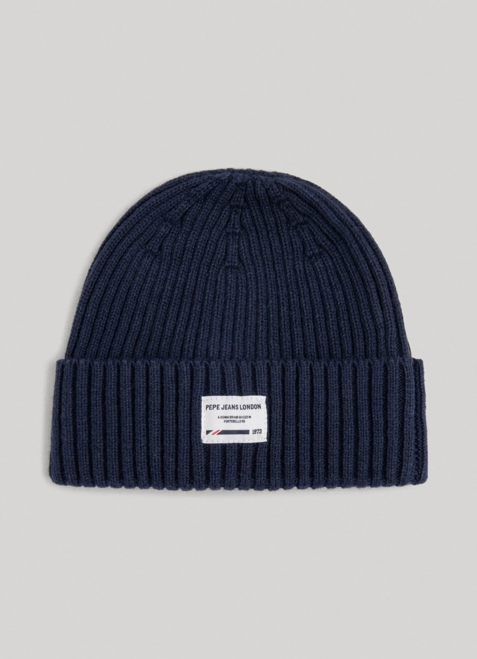 Men Pepe Jeans Ribbed Knit Hat