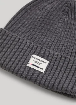 Men Pepe Jeans Ribbed Knit Hat