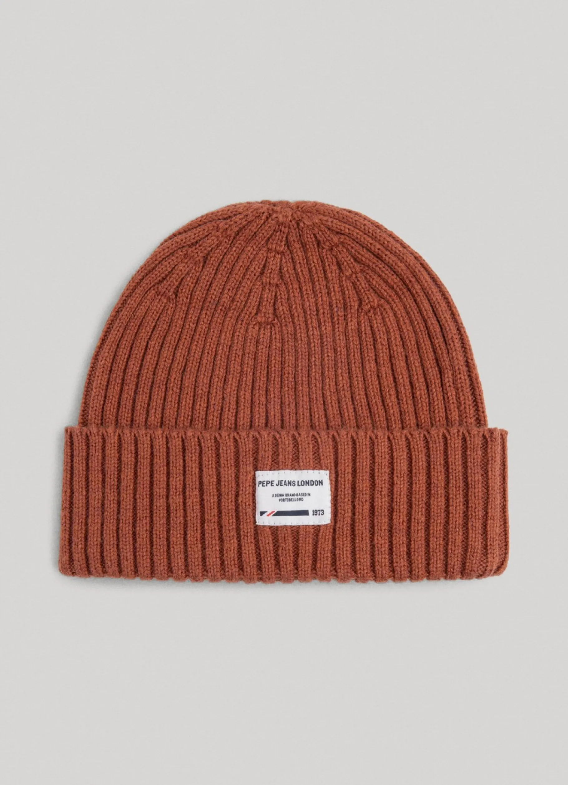 Men Pepe Jeans Ribbed Knit Hat