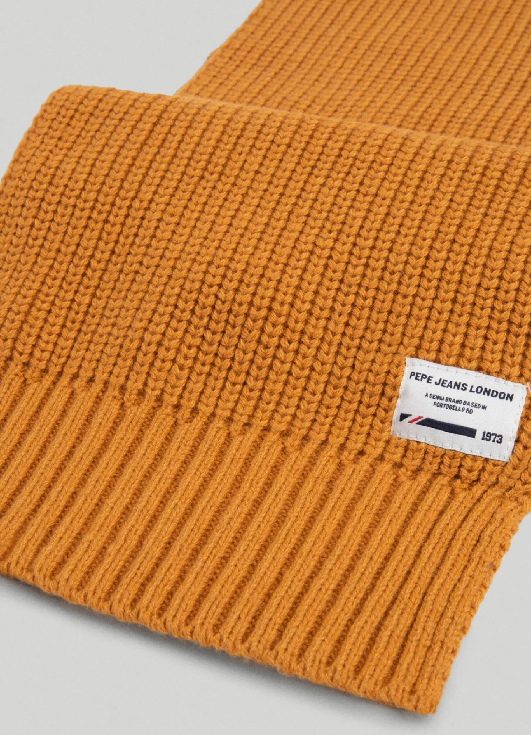 Men Pepe Jeans Ribbed Knit Scarf