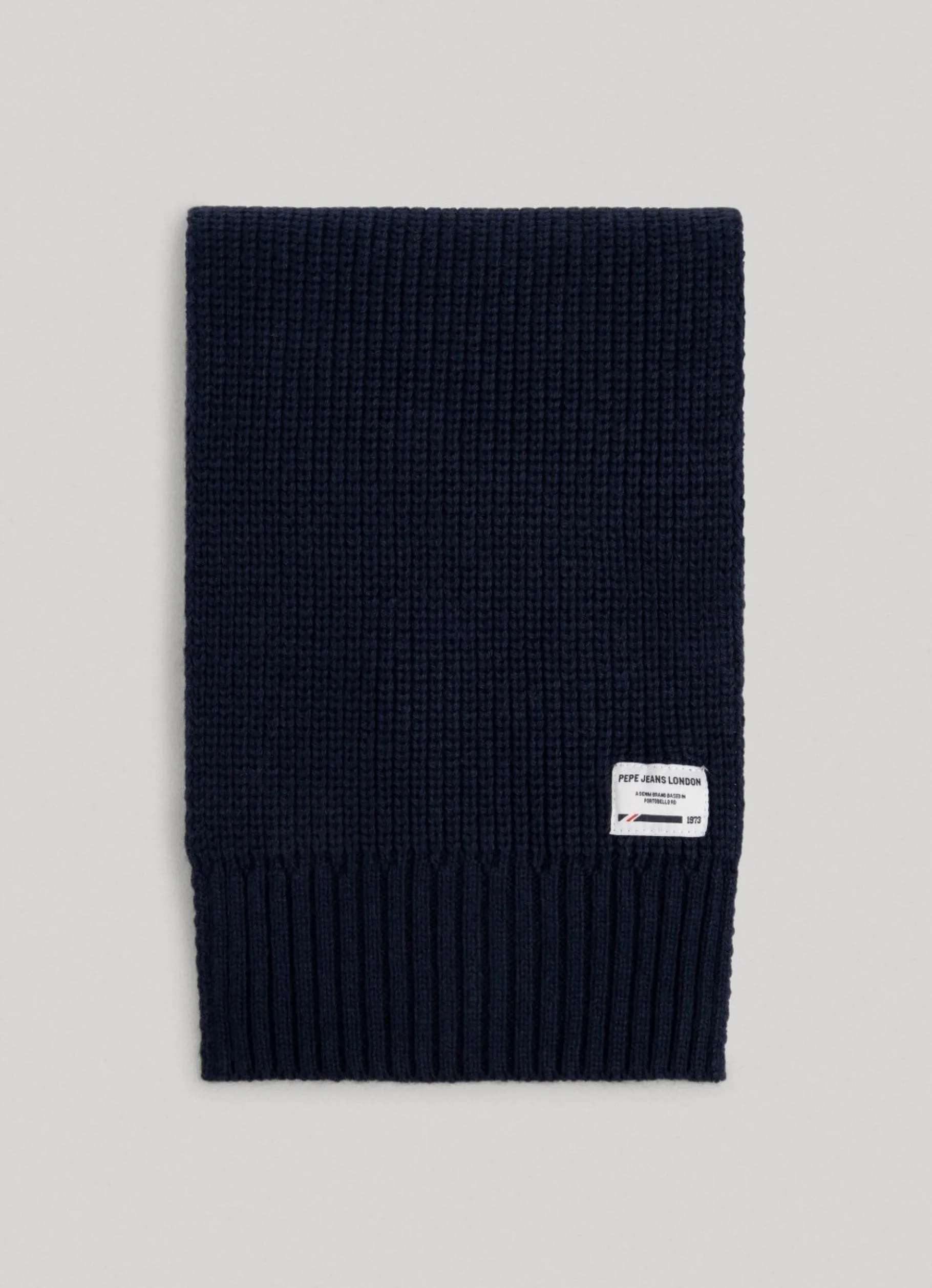 Men Pepe Jeans Ribbed Knit Scarf
