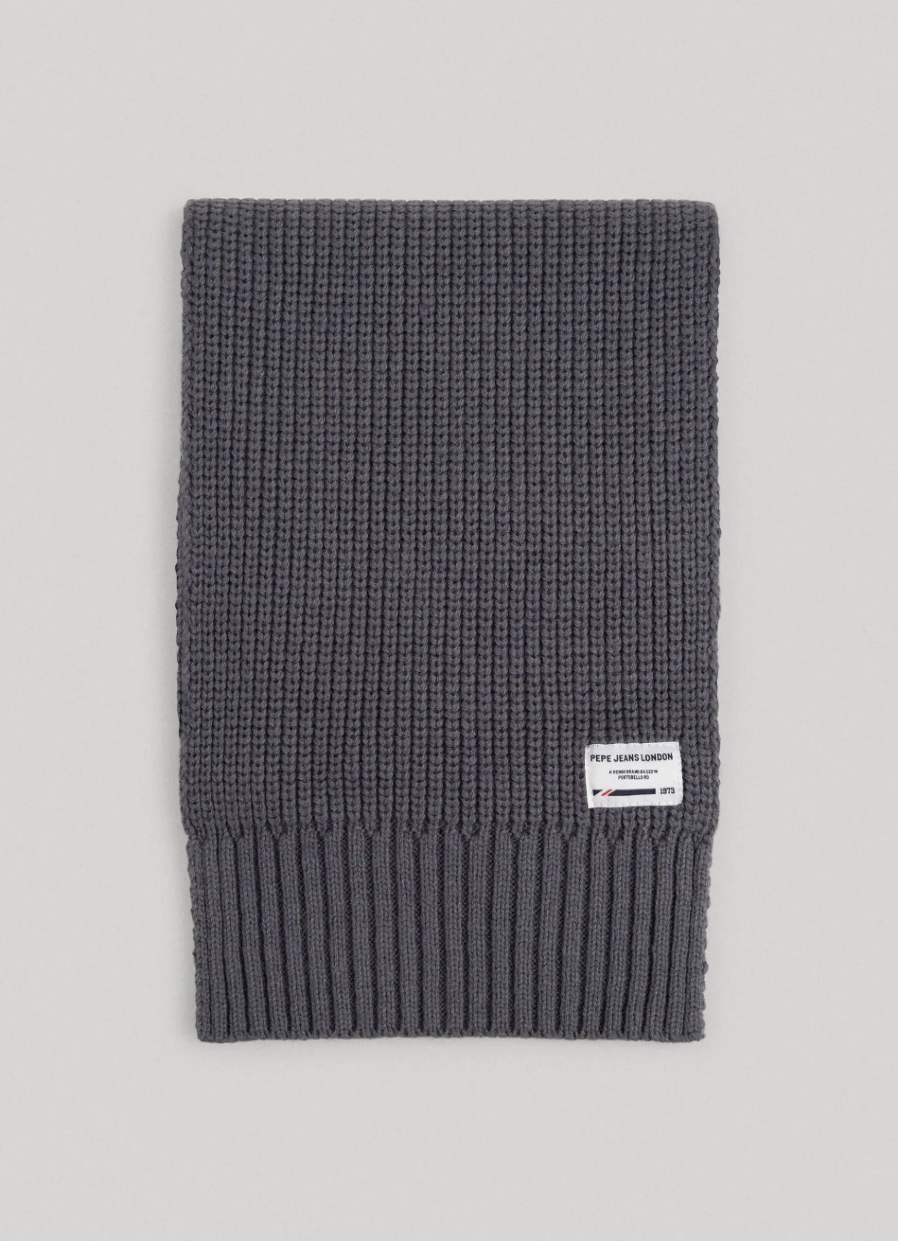 Men Pepe Jeans Ribbed Knit Scarf
