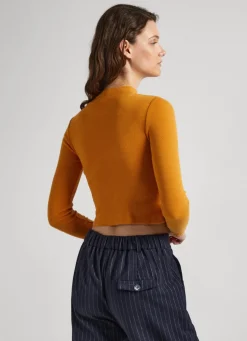 Women Pepe Jeans Ribbed Long-Sleeve T-Shirt