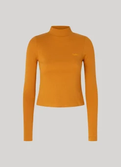 Women Pepe Jeans Ribbed Long-Sleeve T-Shirt