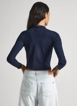 Women Pepe Jeans Ribbed Long-Sleeve T-Shirt